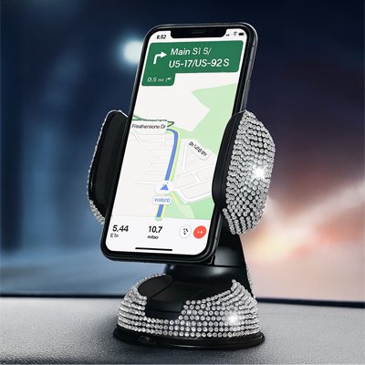 Support téléphone voiture | Cristal Luxe