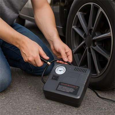 Gonfleur pneu voiture | Portable Rechargeable
