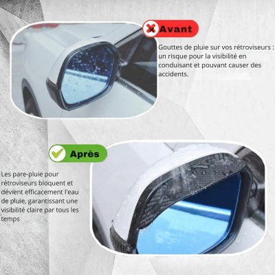 2 PCS Pare - Pluie pour rétroviseur | Drivevisor - AUTO FASHION ACCESSOIRES