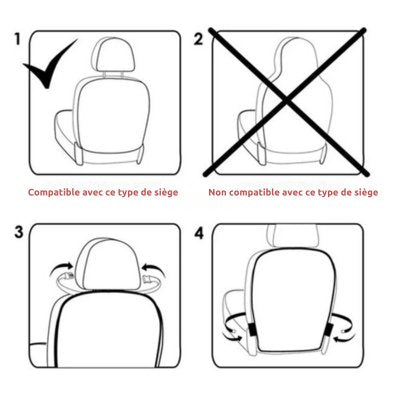 Protège - sièges arrière de voiture - AUTO FASHION ACCESSOIRES